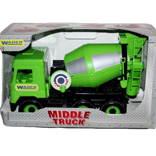Бетонозмішувач «Middle truck» світло зелений, 27х44х19 см, у коробці, ТМ Тигрес