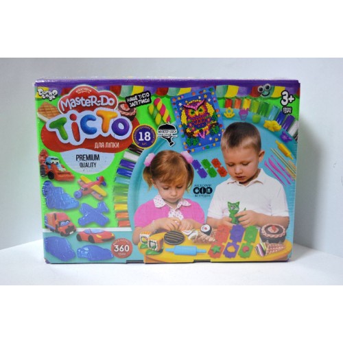 Набір тіста для ліплення «Master Do», 18 кольорів по 20 гр, у коробці 26х19х7,5 см, ТМ Данко Тойс