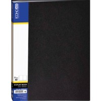 Папка пластикова А4 з 40 файлами чорна, ТМ Economix