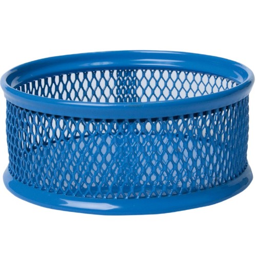 Підставка для скріпок 80х80х40мм, металева, синя, ТМ Buromax