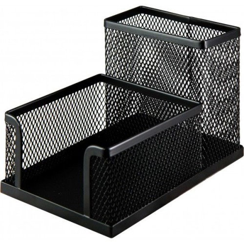 Органайзер настільний металевий 100х150х90 мм чорний, ТМ Buromax