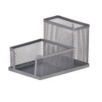 Органайзер настільний металевий 100х150х90 мм, срібний, ТМ Buromax