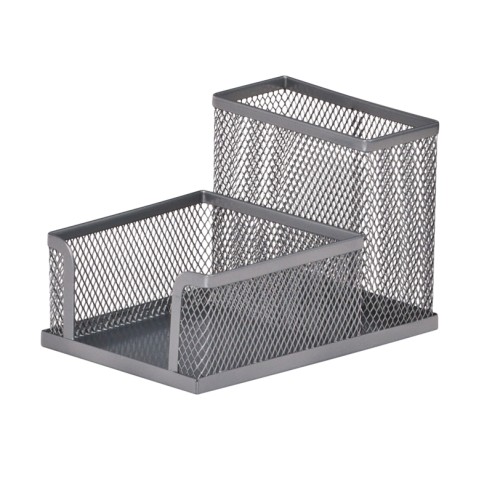 Органайзер настільний металевий 100х150х90 мм, срібний, ТМ Buromax