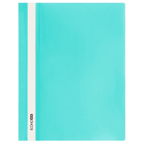 Папка-швидкозшивач з прозорим верхом, А4, без перфорації, бірюзова, ТМ Economix