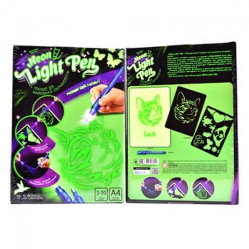 Набір креативної творчості «NEON LIGHT PEN», у коробці 30,5х22х2,5 см, ТМ Данко Тойс