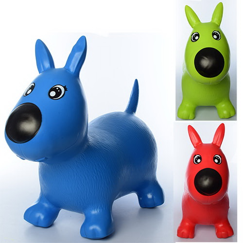 Стрибун гумовий «Песик» ПВХ, 1300 гр., в асортименті, в пакеті 32х34х7 см