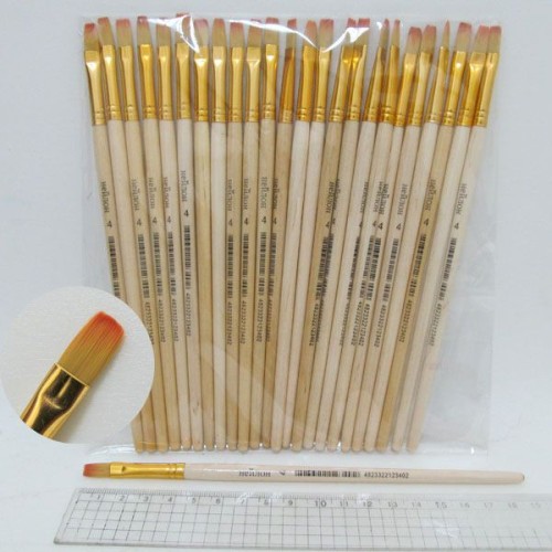 Пензлик нейлоновий плаский № 4, ТМ J. Otten