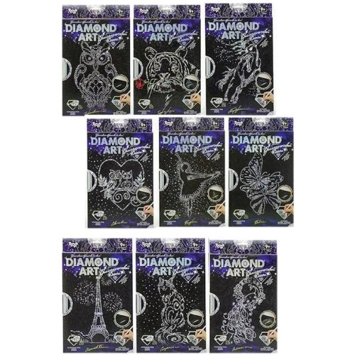 Набір креативної творчості «DIAMOND ART», в асортименті, у коробці 23х32 см, ТМ Данко Тойс