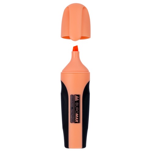 Маркер текстовий пастельний персиковий, ТМ Buromax