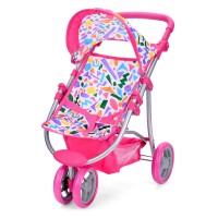 Коляска для ляльки 60х51х36 см металева з поворотними колесами та регулюванням висоти ручки 36-58 см, у коробці 50х32х11 с