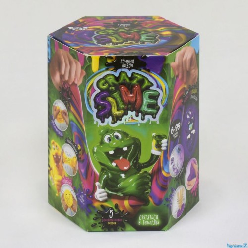 Слайм «Crazy Slime», у банці 12х10х14 см, ТМ Данко Тойс