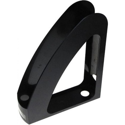 Лоток «Райдуга» вертикальний пластиковий з передньою стінкою чорний, 300х230х80 мм, ТМ Economix