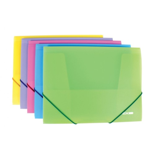 Папка A4 на гумках фактура «глянець», в асортименті, ТМ Economix