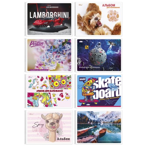 Альбом А4 30 аркушів 120 г/м2 на спіралі, ТМ Brisk