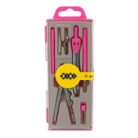 Готовальня 7 предметів, рожева, ТМ ZiBi