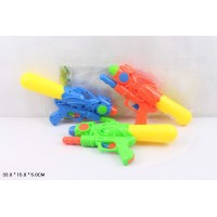 Водний пістолет з насосом 33 см, в асортименті, у пакеті