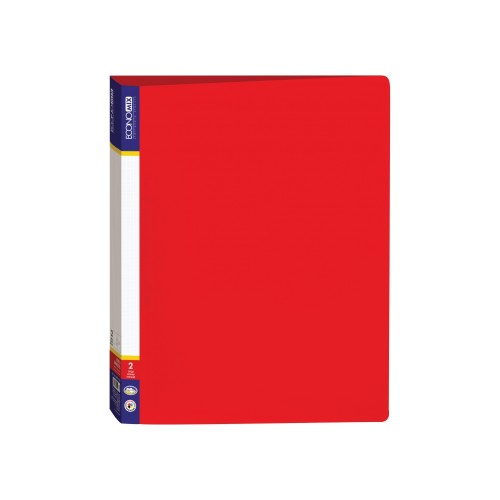 Папка на 2 кільця А4 пластикова червона, ТМ Economix