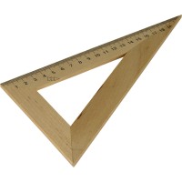 Трикутник дерев'яний 22 см, 60°х90°х30°