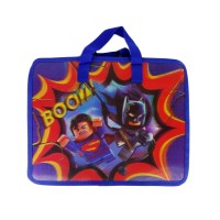 Папка-портфель «Супергерої» А4+ на блискавці з тканинними ручками, ТМ Leader