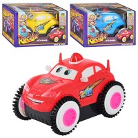 Перевертиш 18 см з музикою та світлом, рухає очима, на батарейці, в асортименті, у коробці 18х12х11,5 см