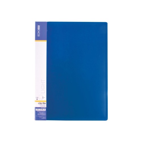 Папка з боковим притиском А4 Clip В light, синя, ТМ Economix