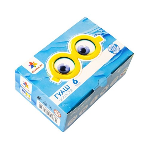 Фарби гуашеві «Малята» на 6 кольорів по 10 мл, Гамма-Н