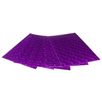 Фоаміран A4 товщиною 1,8 мм 5 аркушів, голографічний фуксія, ТМ Мандарин