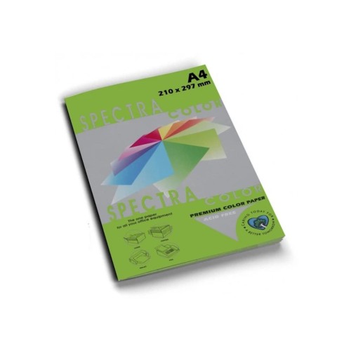 Папір кольоровий А4 100 аркушів 160 г/м2, інтенсив зелений, SPECTRА COLOR