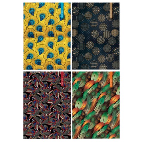 Блокнот «Pattern styl», А5, 160 арк., лінія, тв.палітурка, ламінована обкл., в асортим., ТМ Рюкзачок