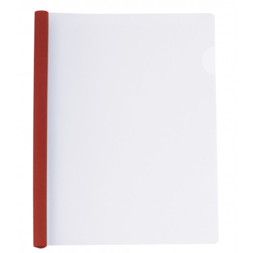 Папка з планкою-затиском на 2-35 аркушів А4 6 мм червона, ТМ Economix