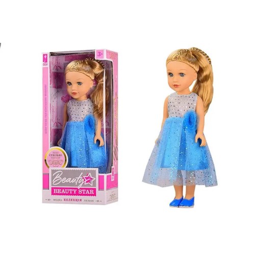 Лялька «Beauty Star» 45 см, на батарейці, озвучена ураїнською мовою, у коробці 22х12х50 см