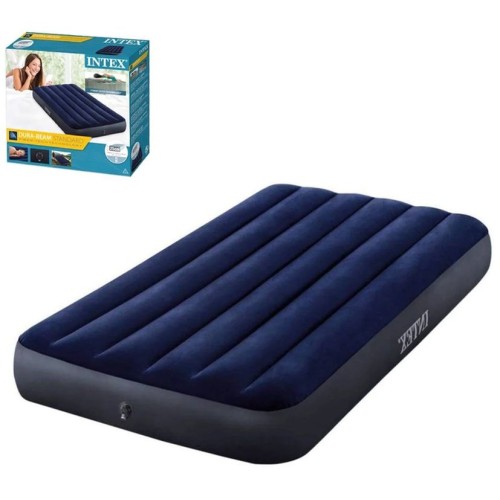 Матрац надувний 99х191х25 см синій з максимальним навантаженням д 136 кг, у коробці 30,5х9х28 см, ТМ Intex