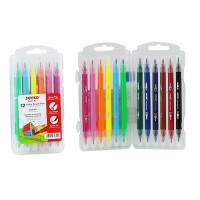 Фломастери-пензлики двосторонні на 12 кольорів, ТМ Joyko