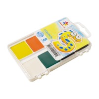 Фарби акварельні «Захоплення» на 8 кольорів без пензля, пластик, ТМ Гамма-Н