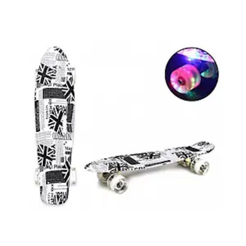 Пенні борд 56х15 см колеса PU зі світлом., в асортиименті