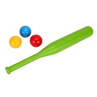 Набір для гри в бейсбол: битка 50 см та 3 кульки, в асортименті, у сітці 50х6х12 см, ТМ Технок