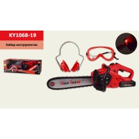 Набір інструментів бензопила і окуляри, у коробці 48,5х19х17 см, розмір іграшки 47 см