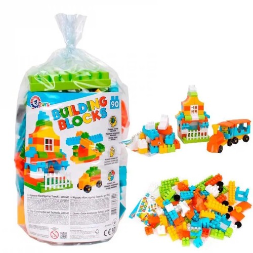 Конструктор з 90 деталей, у пакеті 16х28 см, ТМ Технок