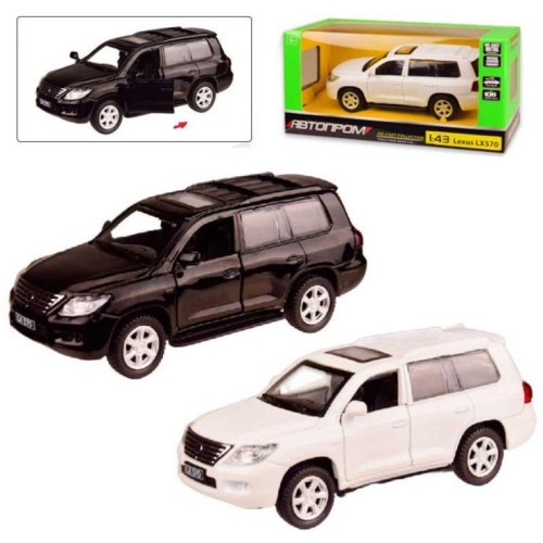 Машина «LEXUS LX570» металева інерційна, двері відкрив., в асортименті, у коробці 14,5х6,5х7 см