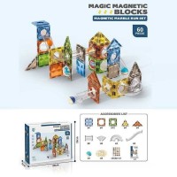 Конструктор магнітний на 60 деталей, у коробці 29х23х7 см