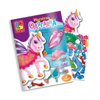 Гра настільна магнітна «Єдиноріг» з 18 магнітів та 1 ляльки, ТМ Vlady Toys