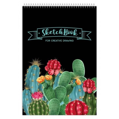 Скетчбук А5 на 30 аркушів 100 гр/м2 на спіралі, в асортименті, ТМ Рюкзачок