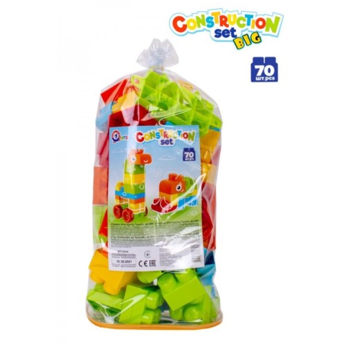Конструктор з 70 деталей, у пакеті 40х22х16 см, ТМ Технок