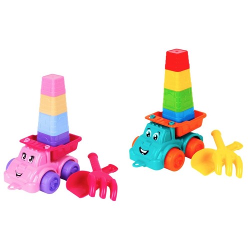 Набір для гри з піском з 7 предметів, в асортименті, у сітці 21,5х16,5х12,5 см, ТМ Технок