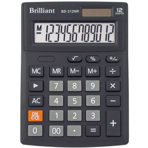 Калькулятор «Brilliant» 10,5х13,7 см, BS-212NR