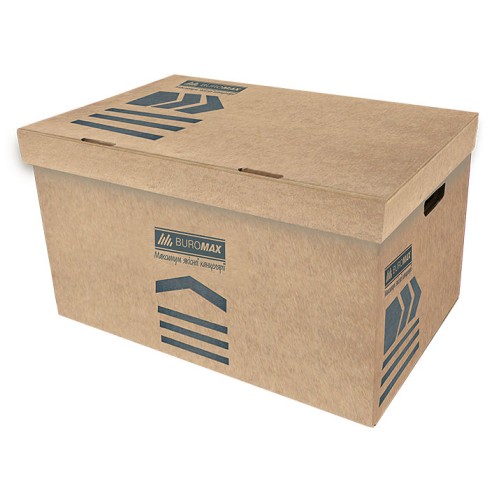 Короб для архівних боксів 56х38х26,5 см крафт, ТМ JOBMAX