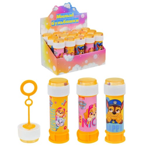 Мильні бульбашки «Щенячий Патруль» рожеві 60 мл, в асортименті, у коробці