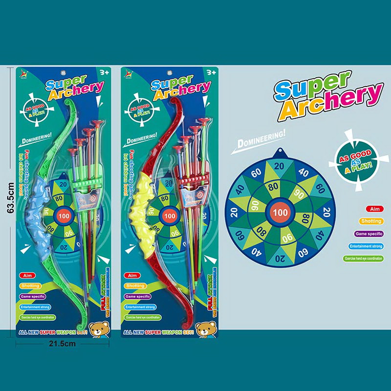 Арбалет з мішенню, стріли, в асортименті, на планшетці 21,5х63,5 см
