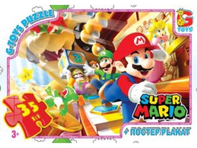 Пазли 35 елементів «Маріо» ТМ G-Toys