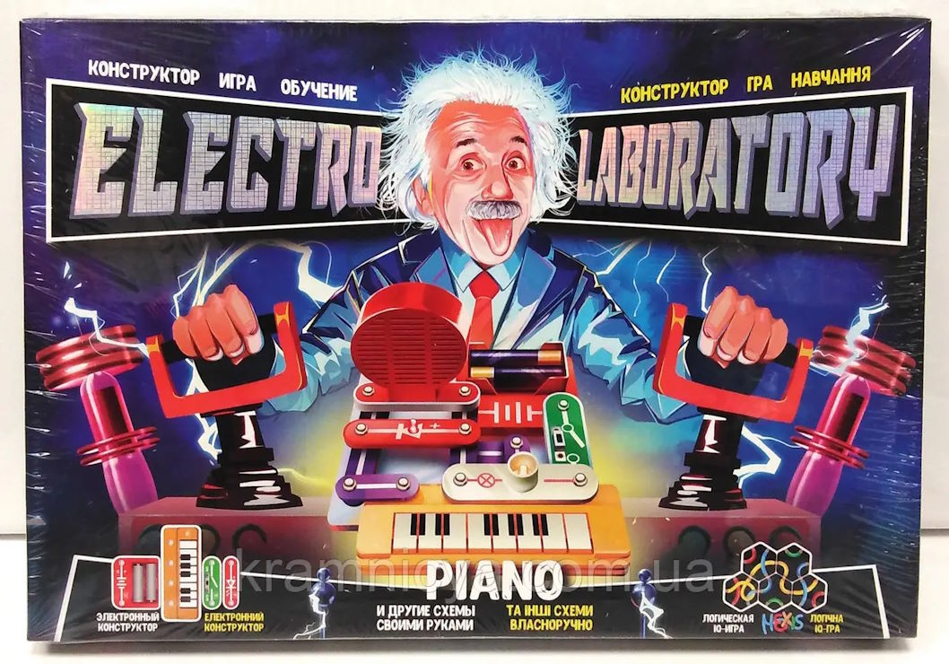 Конструктор електронний «Electro Laboratory. Piano» у коробці 36х26х4 см, ТМ Данко Тойс